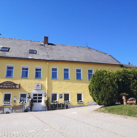 Pension & Gasthof Erbgericht Hoehenlage 850M Marienberg Exterior foto